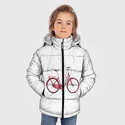Куртка зимняя для мальчика Велосипед, цвет: 3D-красный — фото 2