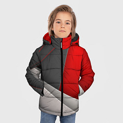 Куртка зимняя для мальчика Lines, цвет: 3D-черный — фото 2