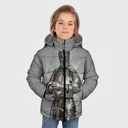 Куртка зимняя для мальчика Рыцарь, цвет: 3D-черный — фото 2