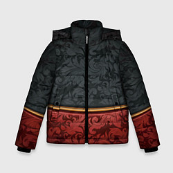 Зимняя куртка для мальчика Узоры Black and Red