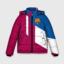 Куртка зимняя для мальчика FC Barcelona 2018, цвет: 3D-черный