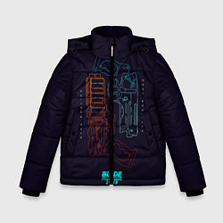 Куртка зимняя для мальчика Blade Runner Guns, цвет: 3D-черный