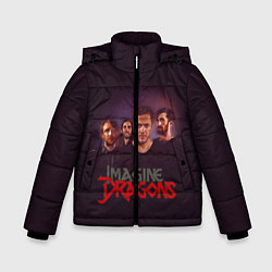 Куртка зимняя для мальчика Группа Imagine Dragons, цвет: 3D-красный