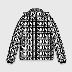 Куртка зимняя для мальчика BTS K-pop pattern, цвет: 3D-черный