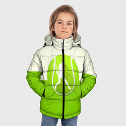 Куртка зимняя для мальчика Символ теннисиста, цвет: 3D-красный — фото 2