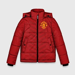 Куртка зимняя для мальчика Manchester United: Red Lines, цвет: 3D-красный
