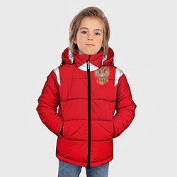 Куртка зимняя для мальчика Сборная России: ЧМ 2018, цвет: 3D-красный — фото 2