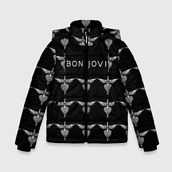 Куртка зимняя для мальчика Bon Jovi, цвет: 3D-черный