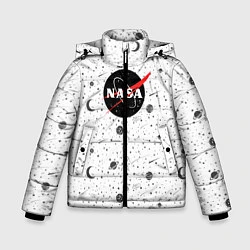 Куртка зимняя для мальчика NASA: Moonlight, цвет: 3D-светло-серый