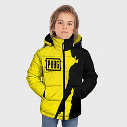 Куртка зимняя для мальчика PUBG: Yellow Shadow, цвет: 3D-черный — фото 2