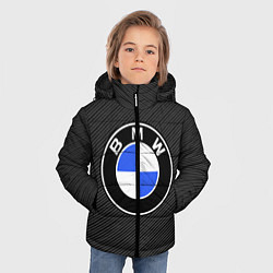 Куртка зимняя для мальчика BMW CARBON БМВ КАРБОН, цвет: 3D-черный — фото 2