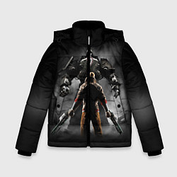 Куртка зимняя для мальчика Wolfenstein Battle, цвет: 3D-черный
