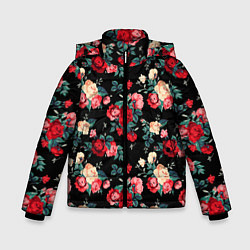 Зимняя куртка для мальчика Кустовые розы