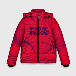 Куртка зимняя для мальчика Imagine Dragons: Violet Stereo, цвет: 3D-красный