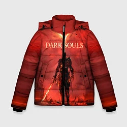 Куртка зимняя для мальчика Dark Souls: Red Sunrise, цвет: 3D-красный