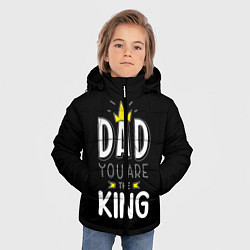 Куртка зимняя для мальчика Dad you are the King, цвет: 3D-красный — фото 2