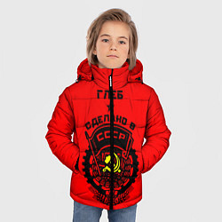 Куртка зимняя для мальчика Глеб: сделано в СССР, цвет: 3D-черный — фото 2