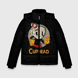 Куртка зимняя для мальчика Cuphead: Mugman, цвет: 3D-черный