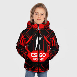 Куртка зимняя для мальчика CS:GO - Борис, цвет: 3D-черный — фото 2