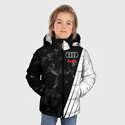 Куртка зимняя для мальчика Audi: Black Poly, цвет: 3D-красный — фото 2