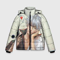 Куртка зимняя для мальчика Sakata Gintoki, цвет: 3D-светло-серый