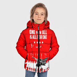 Куртка зимняя для мальчика One for all & all for one, цвет: 3D-черный — фото 2