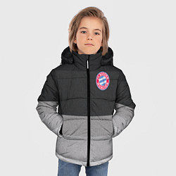 Куртка зимняя для мальчика ФК Бавария: Серый стиль, цвет: 3D-светло-серый — фото 2