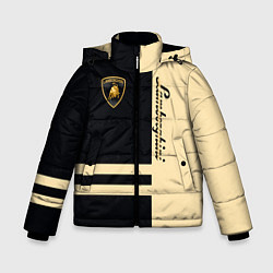 Куртка зимняя для мальчика Lamborghini Sport, цвет: 3D-черный
