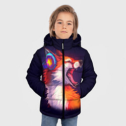 Куртка зимняя для мальчика Disco Fox, цвет: 3D-черный — фото 2