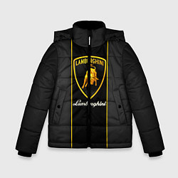 Куртка зимняя для мальчика Lamborghini Luxury, цвет: 3D-черный