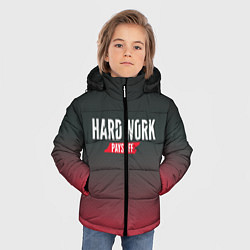 Куртка зимняя для мальчика Hard Work Pays Off: Red, цвет: 3D-красный — фото 2