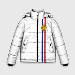 Зимняя куртка для мальчика Франция: лента с гербом