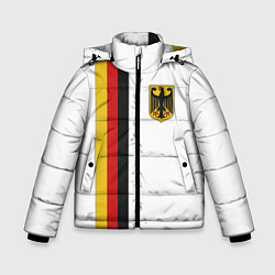 Куртка зимняя для мальчика I Love Germany, цвет: 3D-черный