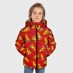 Куртка зимняя для мальчика Острая пицца, цвет: 3D-черный — фото 2