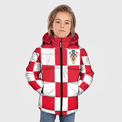Куртка зимняя для мальчика Сборная Хорватии: Домашняя ЧМ-2018, цвет: 3D-черный — фото 2