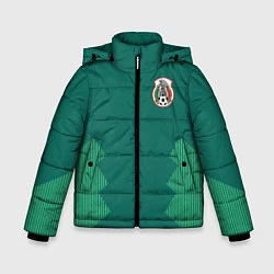 Куртка зимняя для мальчика Сборная Мексики: Домашняя ЧМ-2018, цвет: 3D-светло-серый