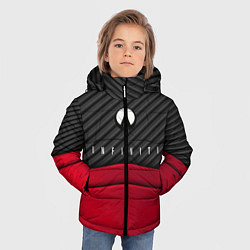 Куртка зимняя для мальчика Infiniti: Red Carbon, цвет: 3D-светло-серый — фото 2