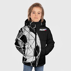 Куртка зимняя для мальчика Болельщик России, цвет: 3D-светло-серый — фото 2