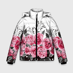 Куртка зимняя для мальчика Roses Trend, цвет: 3D-черный