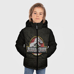 Куртка зимняя для мальчика Jurassic Park, цвет: 3D-черный — фото 2