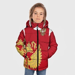 Куртка зимняя для мальчика Сборная России: эксклюзив, цвет: 3D-светло-серый — фото 2