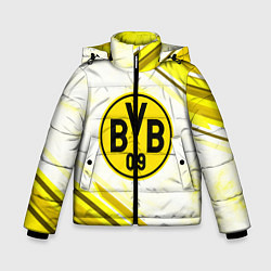 Куртка зимняя для мальчика Borussia, цвет: 3D-черный
