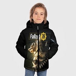 Куртка зимняя для мальчика FALLOUT 76, цвет: 3D-светло-серый — фото 2