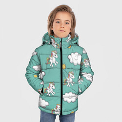 Куртка зимняя для мальчика Love of Unicorns, цвет: 3D-черный — фото 2