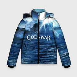 Куртка зимняя для мальчика God of War: Sea ​​rage, цвет: 3D-черный