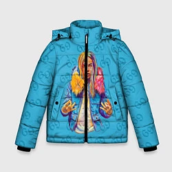 Куртка зимняя для мальчика 6IX9INE 69, цвет: 3D-светло-серый