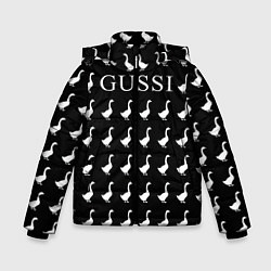 Куртка зимняя для мальчика GUSSI Black, цвет: 3D-светло-серый