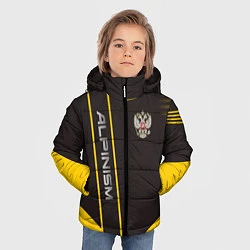 Куртка зимняя для мальчика Alpinism: Yellow Russia, цвет: 3D-черный — фото 2