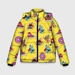 Куртка зимняя для мальчика Pop Art, цвет: 3D-красный