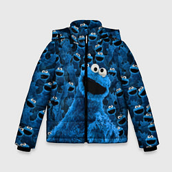 Куртка зимняя для мальчика Безумие коржика, цвет: 3D-черный